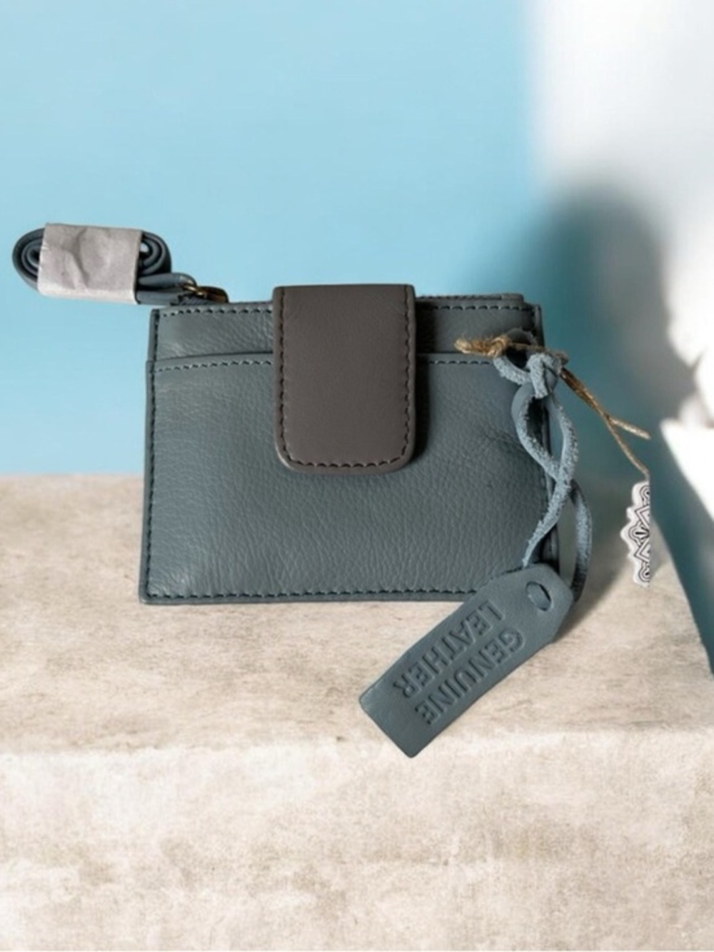 Mini Snap Wallet/Card Holder Genuine Leather India NEW